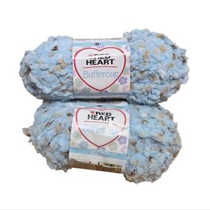 Red Heart Buttercup DISCONTINUED “Teddy Bear" - New Lot Of 3 Skeins Multicolor